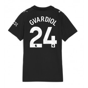 Manchester City Josko Gvardiol #24 Borte skjorte til dame 2025-26 Kortermet